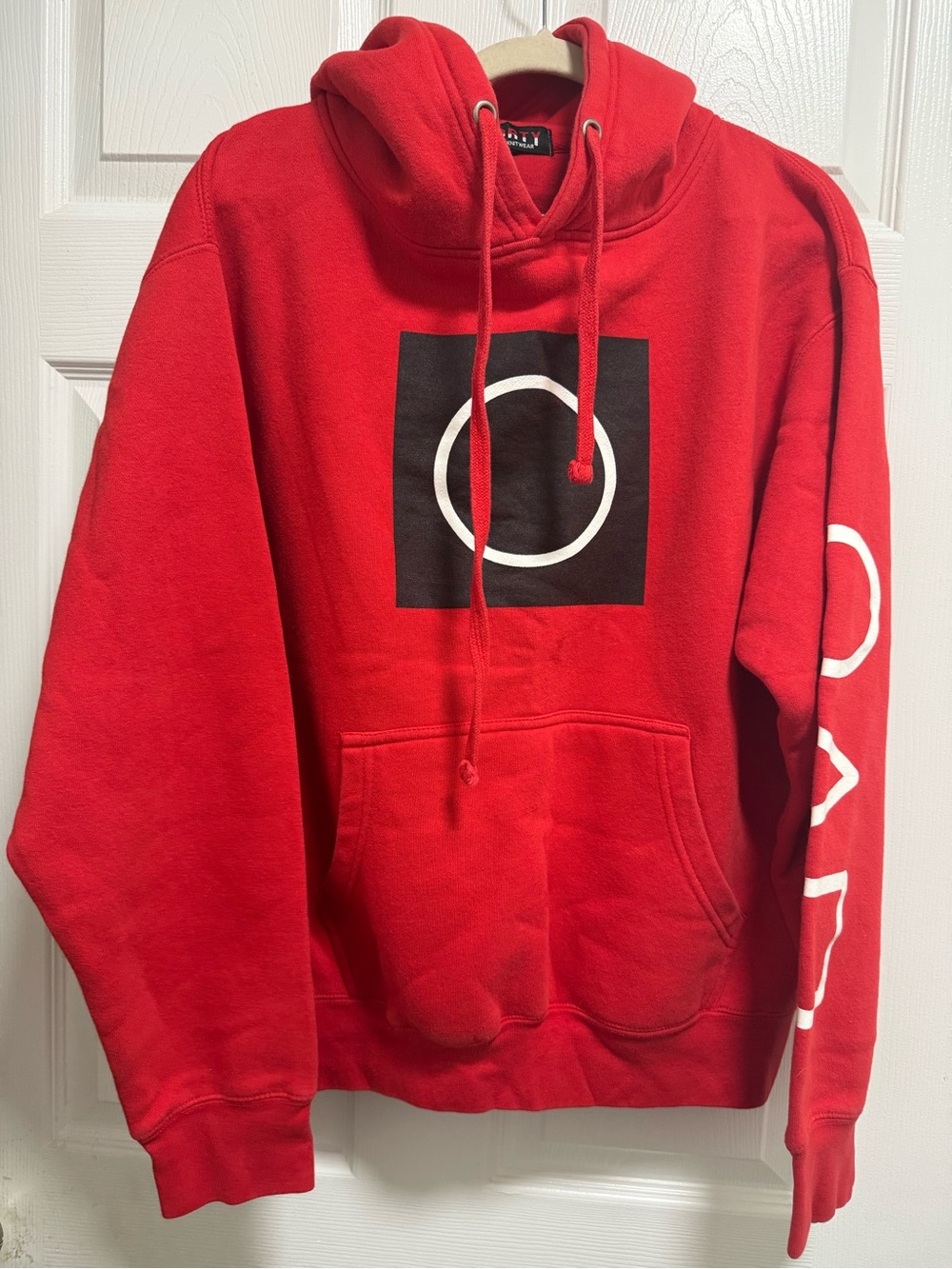 Red Squid Games Graphic Pullover Hoodie Size Medium